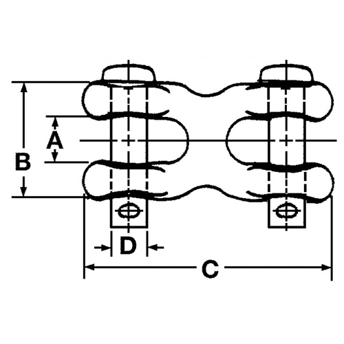 Maillon d'attache double TGS INDUSTRIEL