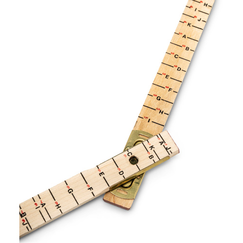 Red End&reg; Oversized Brick Mason Rule, 6' L, Wood, 1/16" Graduations TGS INDUSTRIEL