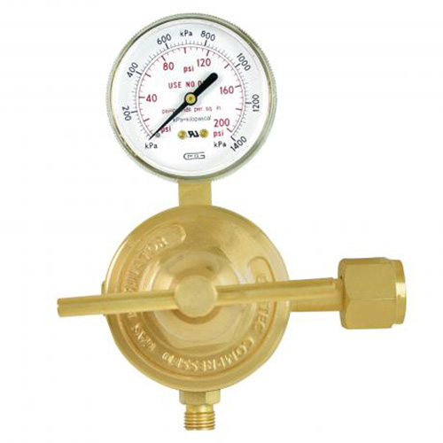 Medium-to-Heavy-Duty Station Regulator, Acetylene, 7/8"-14LH(F) Inlet TGS INDUSTRIEL