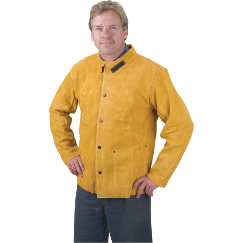 Veste de soudage, Cuir, Moyen, Golden Brown TGS INDUSTRIEL