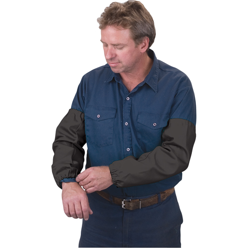 Flame Retardant Sleeves, 18" L, Black TGS INDUSTRIEL