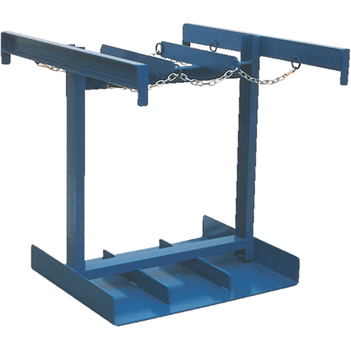 Chariot pour bouteilles, Roues Caoutchouc, Base de 35" la x 38" lo, 500 lb TGS INDUSTRIEL