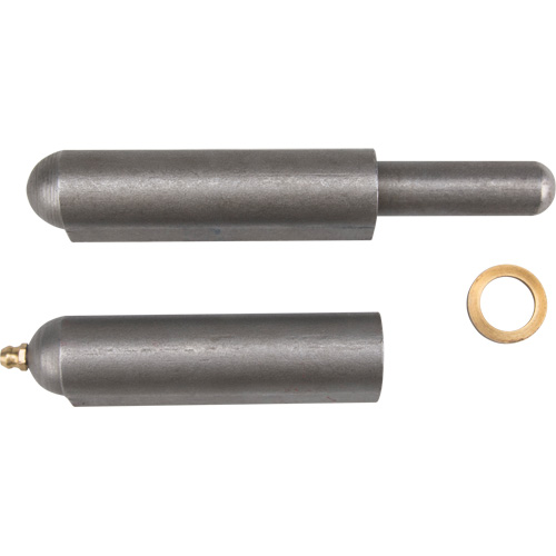 Weld-On Hinge, 0.906" Dia. x 7.874" L, Mild Steel w/Fixed Steel Pin TGS INDUSTRIEL