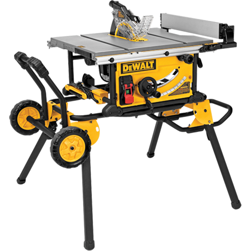 Scie de table pour chantier avec support roulant, 15 A, 4800 tr/min TGS INDUSTRIEL
