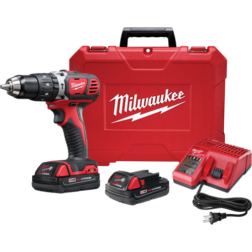 M18 Cordless Compact Hammer Drill/Driver Kit, 1/2" Chuck, 18 V TGS INDUSTRIEL