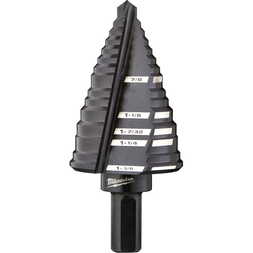 Foret &eacute;tag&eacute; no 12, 7/8" - 1-3/8", Acier rapide TGS INDUSTRIEL