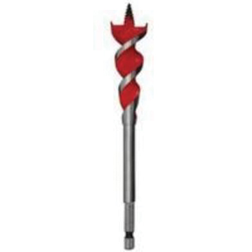Speed Feed Wood Bit, 1/2", 6-1/2" Length, 1/4" Hex Shank TGS INDUSTRIEL