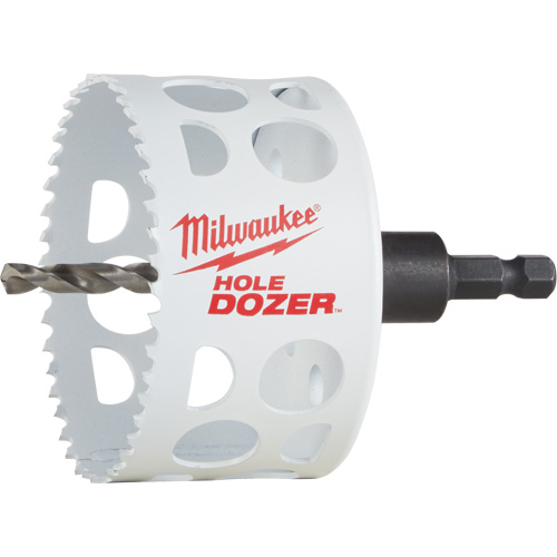 Hole Dozer Hole Saw with Arbor, 3", 1-5/8" Depth of Cut, Bi-Metal TGS INDUSTRIEL
