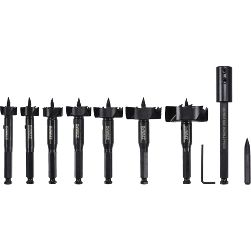 Self-Feed Wood Drill Bit Kit, 8 Pieces, High Carbon Steel TGS INDUSTRIEL