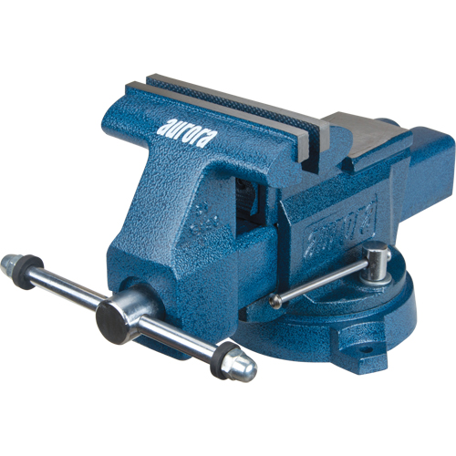 Utility Workshop Vise, 6" Jaw Width, 3-4/10" Throat Depth TGS INDUSTRIEL