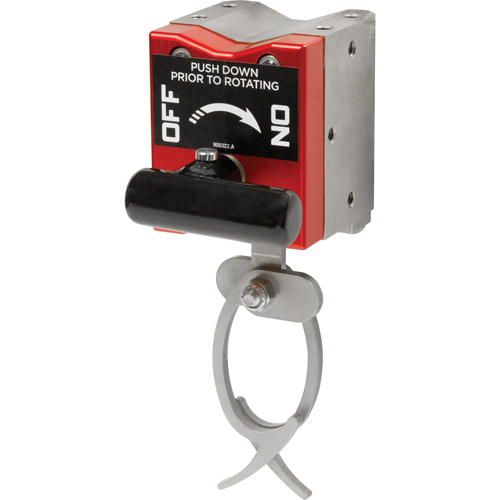 Crochets de suspension avec interrupteur, Longueur de 7-5/8", Diam&egrave;tre de 2-1/2", Capacit&eacute; de 110 lb TGS INDUSTRIEL