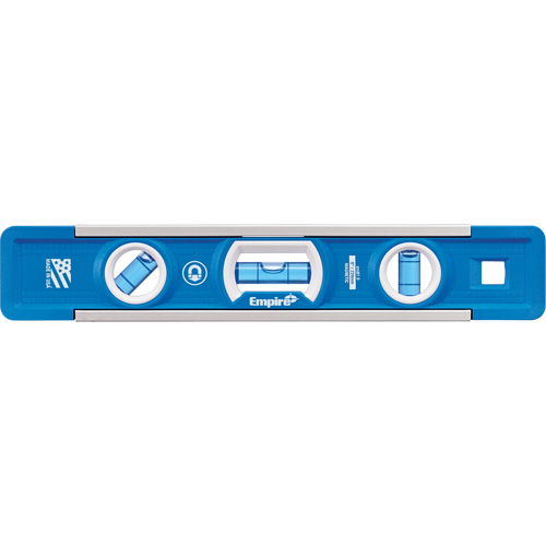True Blue&reg; Torpedo Level, 9" L, Aluminum, 3 Vials, Magnetic TGS INDUSTRIEL
