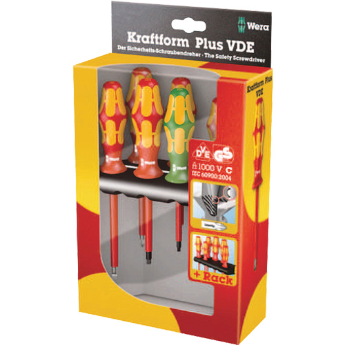 Jeu de tournevis isol&eacute;s 160 i / 168 i /6 VDE, 1000 V, 6 M TGS INDUSTRIEL