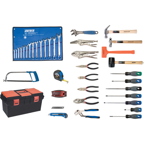 Deluxe Tool Set with Plastic Tool Box, 56 Pieces TGS INDUSTRIEL