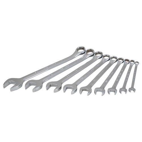 Wrench Set, Combination, 9 Pieces, Imperial TGS INDUSTRIEL
