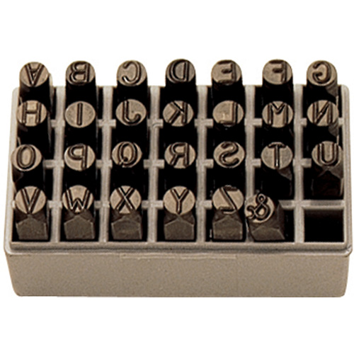 Letter Hand Stamp Set, 27 Pieces TGS INDUSTRIEL
