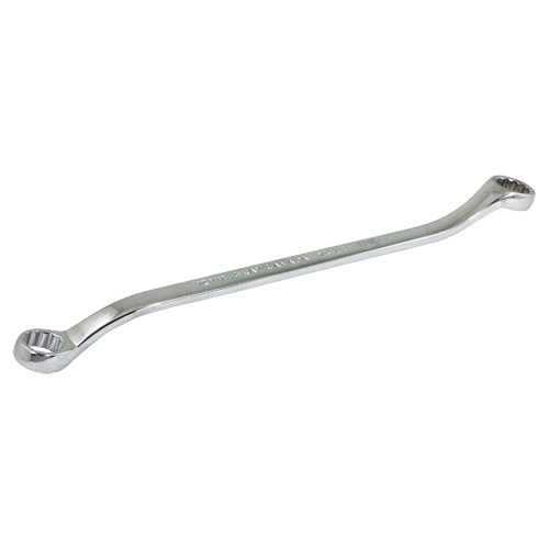 Box End Wrench, 12 Point, 12 mm x 13 mm, 15° Offset, Chrome Finish TGS INDUSTRIEL