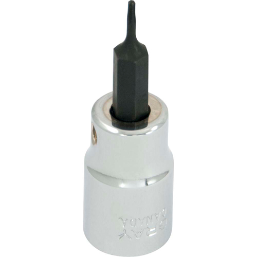Bit Socket, Torx&reg;, T6 x 2-1/8" L, 3/8" Drive TGS INDUSTRIEL