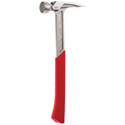 Milled Face Framing Hammer, 22 oz., Solid Steel Handle, 15" L TGS INDUSTRIEL