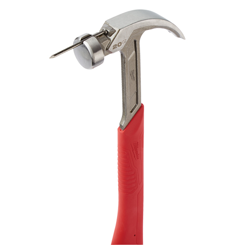 Curved Claw Smooth-Face Hammer, 20 oz., Solid Steel Handle, 14" L TGS INDUSTRIEL
