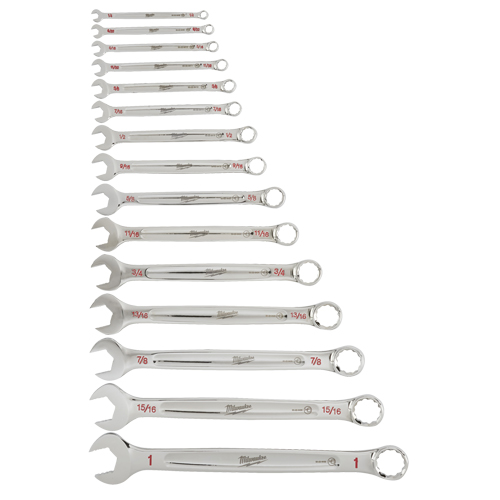 Wrench Set, Combination, 15 Pieces, Imperial TGS INDUSTRIEL