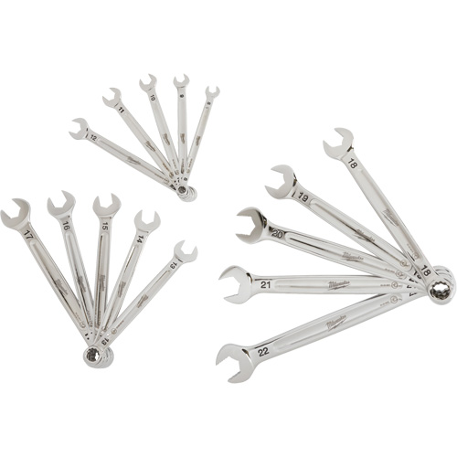 Wrench Set, Combination, 15 Pieces, Metric TGS INDUSTRIEL