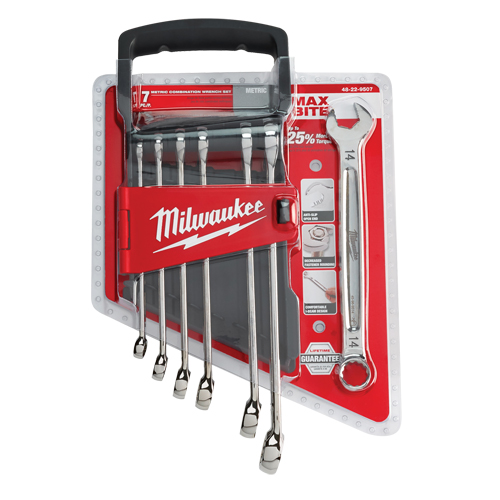 Combination Wrench Set, Combination, 7 Pieces, Metric TGS INDUSTRIEL