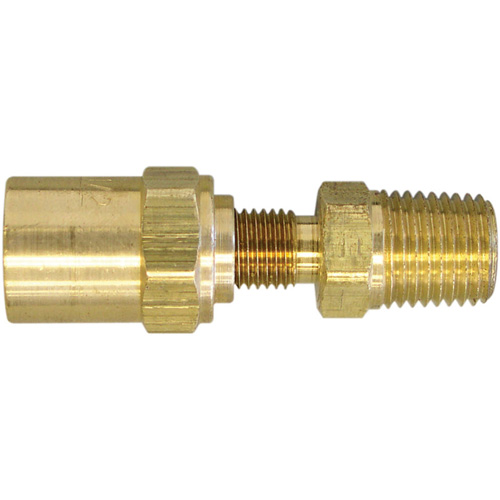Raccord pour boyau r&eacute;utilisable filetage NPT 3/8", 11/16" dia., Laiton TGS INDUSTRIEL