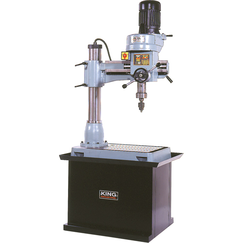 Perceuse-Fraiseuse Radiale, 1/2" Mandrin, 5 Vitesse(s), 21-5/8" la X 19-5/8" lo, #3 Morse TGS INDUSTRIEL