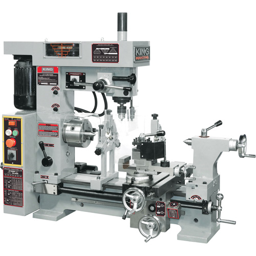 Tour &agrave; m&eacute;tal/fraiseuse combin&eacute;e, 43" lo x 19-1/2" la x 38" h TGS INDUSTRIEL