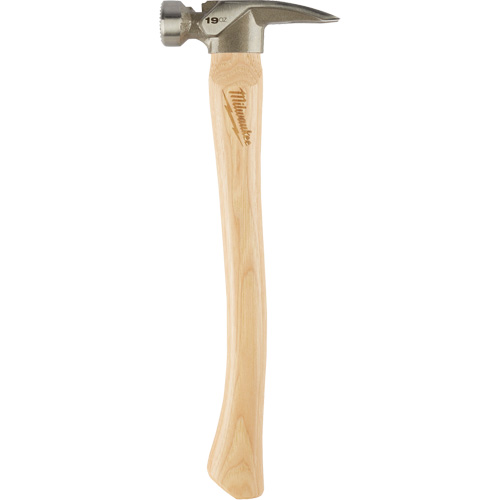 Milled Face Framing Hammer, 19 oz., Wood Handle, 16" L TGS INDUSTRIEL