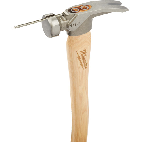 Smooth Face Framing Hammer, 19 oz., Wood Handle, 16" L TGS INDUSTRIEL