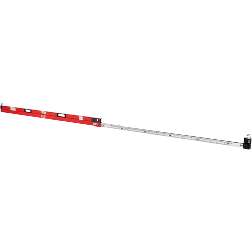 RedStick Expandable Level, I-Beam, 12' L, Aluminum, 3, Magnetic TGS INDUSTRIEL