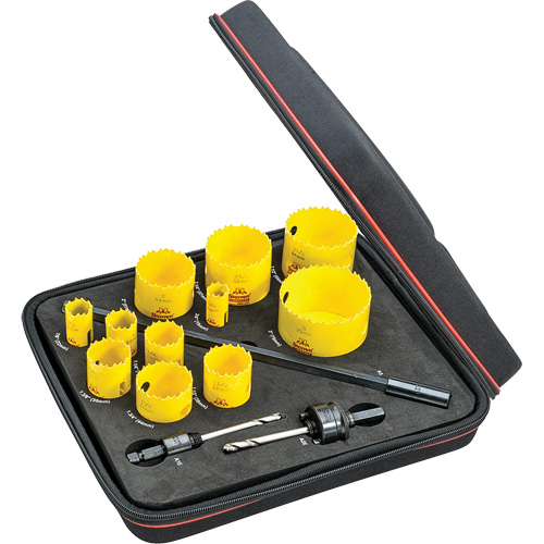 Industrial Hole Saw Kit, 14 Pieces TGS INDUSTRIEL