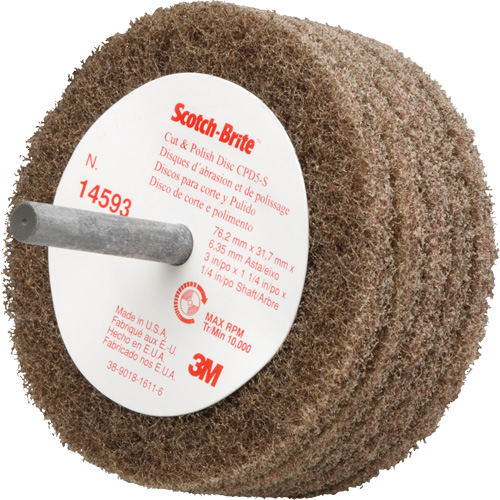 Scotch-Brite Cut & Polish Disc, 3" Dia. TGS INDUSTRIEL