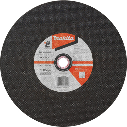 Abrasive Cut-Off Wheel, 14" x 3/32", 1" Arbor, Type 1, Aluminum Oxide, 4400 RPM TGS INDUSTRIEL