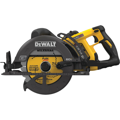 Trousse de scie de type &agrave; cr&eacute;maill&egrave;re FlexVolt, 7-1/4", 60 V TGS INDUSTRIEL
