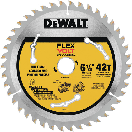 Lame TrackSaw FlexVolt, 6-1/2", 42 dents, Pour Bois TGS INDUSTRIEL
