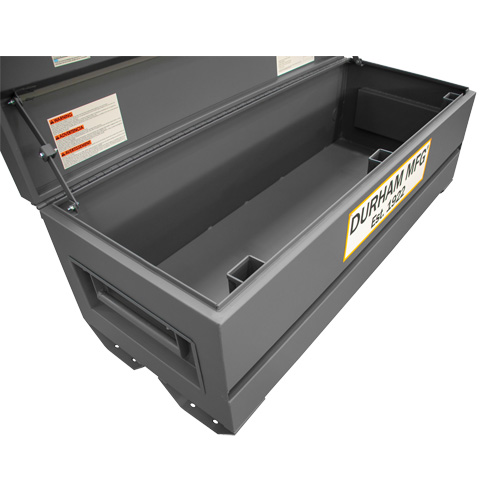 Boîte de rangement pour le chantier, 60" x 24" x 22-3/4", Acier, Gris TGS INDUSTRIEL