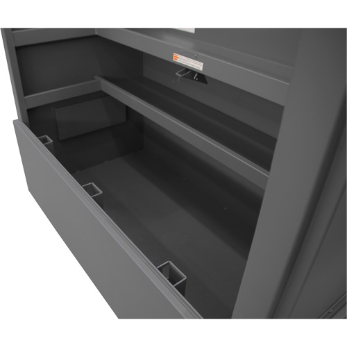 Boîte de rangement pour le chantier, style piano, 60-1/2" la x 34-3/4" p x 49-3/8" h, Gris TGS INDUSTRIEL