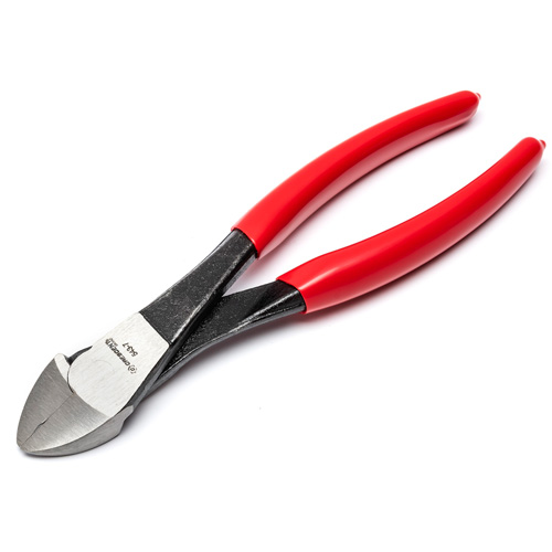 Pince &agrave; coupe diagonale &agrave; poign&eacute;e tremp&eacute;e pour travaux lourds — en sac, 7" lo TGS INDUSTRIEL