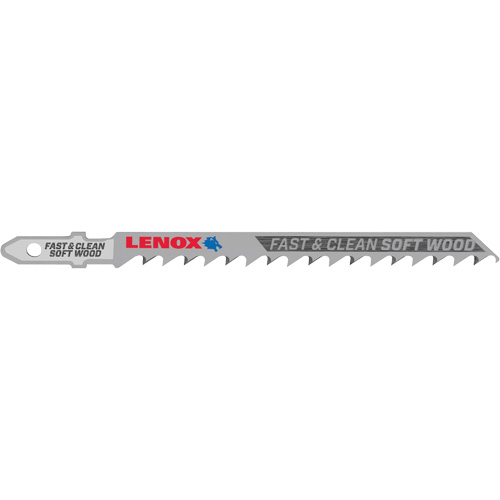 Lame de scie sauteuse pour coupe nette, Bim&eacute;tal, Tige en T, 4" lo, 6 dents par pouce TGS INDUSTRIEL
