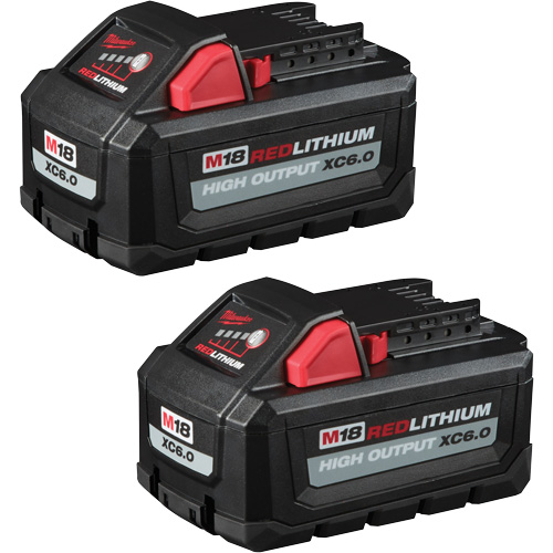 Redlithium High Output XC6.0 Battery Packs, Lithium-Ion, 18 V, 6 Ah TGS INDUSTRIEL