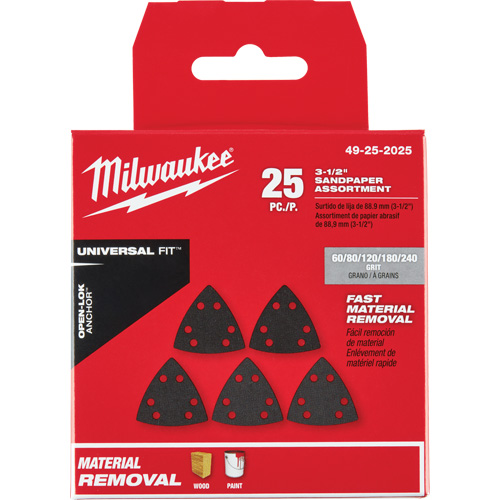 3-1/2" Open-Lok Triangle Sanding Paper Set TGS INDUSTRIEL