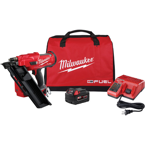 M18 Fuel 30 Degree Nailer Kit, 18 V, Lithium-Ion TGS INDUSTRIEL