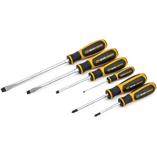 Phillips&reg;/Slotted Dual Material Screwdriver Set, 6 Pcs. TGS INDUSTRIEL