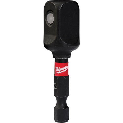 Adaptateur de douille &agrave; chocs Shockwave, 1/4" Prise, Dimension m&acirc;le 1/2", Sph&eacute;rique, 2" lo TGS INDUSTRIEL