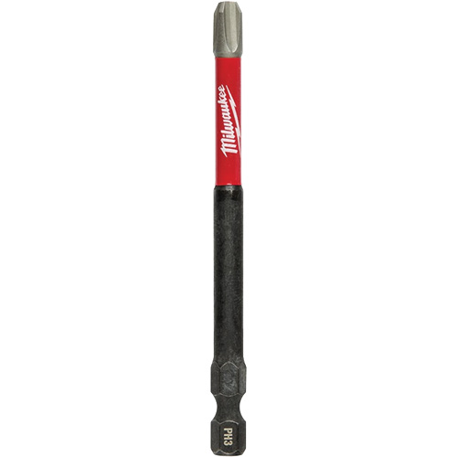 Shockwave Impact Duty Screwdriver Bit, Phillips, #3 Tip, 1/4" Drive Size, 3-1/2" Length TGS INDUSTRIEL