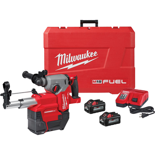 M18 Fuel SDS Plus Rotary Hammer Dust Extractor Kit, 18 V, 1", 2 ft-lbs., 1330 RPM TGS INDUSTRIEL
