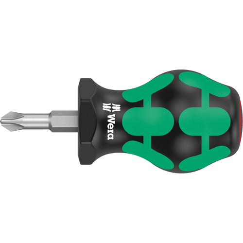 350 Phillips Stubby Screwdriver, #2, 3-1/8" L, Cushion Grip Handle TGS INDUSTRIEL